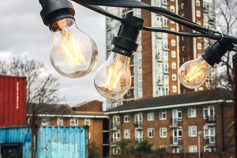 El mercado al aire libre Pop Brixton