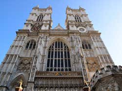 Fachada de la Abadía de Westminster en Londres