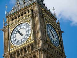 Detalle del reloj Big Ben en Londres