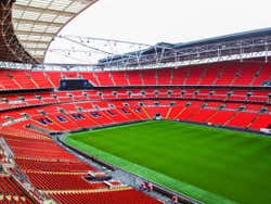 Gradas del estadio de Wembley