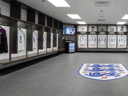 Zona de vestuarios del Estadio Wembley