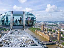 Vista de Las Casas del Parlamento de Londres desde el London Eye