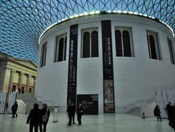 Atrio principal del Museo Británico de Londres