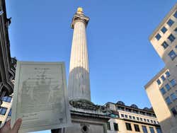 Certificado de subida a The Monument en Londres
