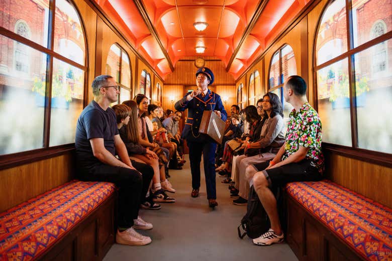 Preparados para el trayecto en tren